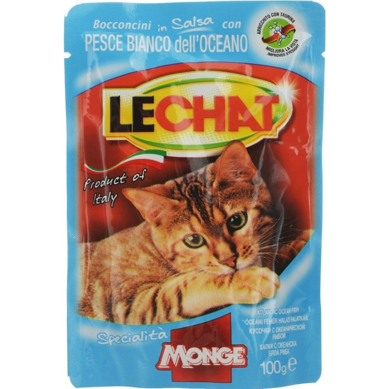 Hrana Umeda Pentru Pisici, LeChat, Cu Peste, 100 g	