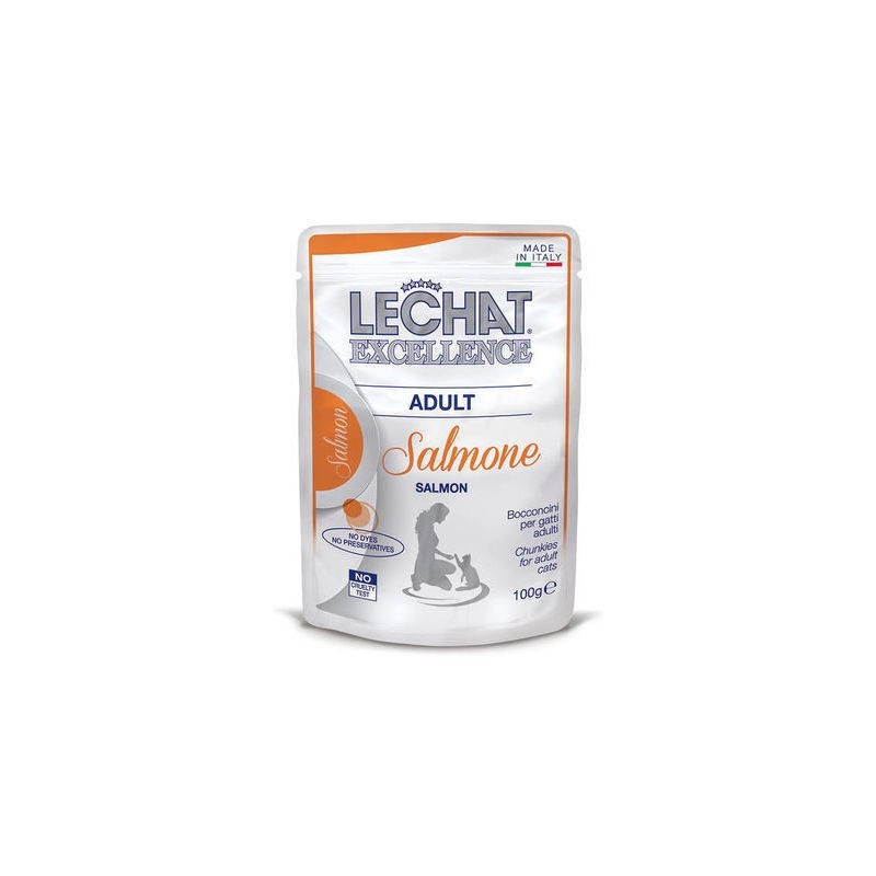 Hrana Umeda Pentru Pisici, LeChat Excellence Adult, Cu Somon, 100 g	