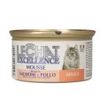 Hrana Umeda Pentru Pisici, LeChat Excellence Adult, Mousse Cu Somon/Pui, 85 g	
