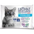 Hrana Umeda pentru Pisici, LeChat Excellence Steril, cu Rata/Iepure In Sos, 4 x 100 g	