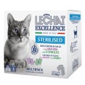 Hrana Umeda pentru Pisici, LeChat Excellence Steril, Multipack, cu Rata/Iepure, 12 x 100 g 