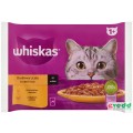 Hrana Umeda pentru Pisici, Whiskas Adult, Selectii din Carne de Pasare, 4 x 85 g