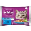 Hrana Umeda pentru Pisici, Whiskas Adult, Selectii din Peste In Aspic, 4 x 85 g