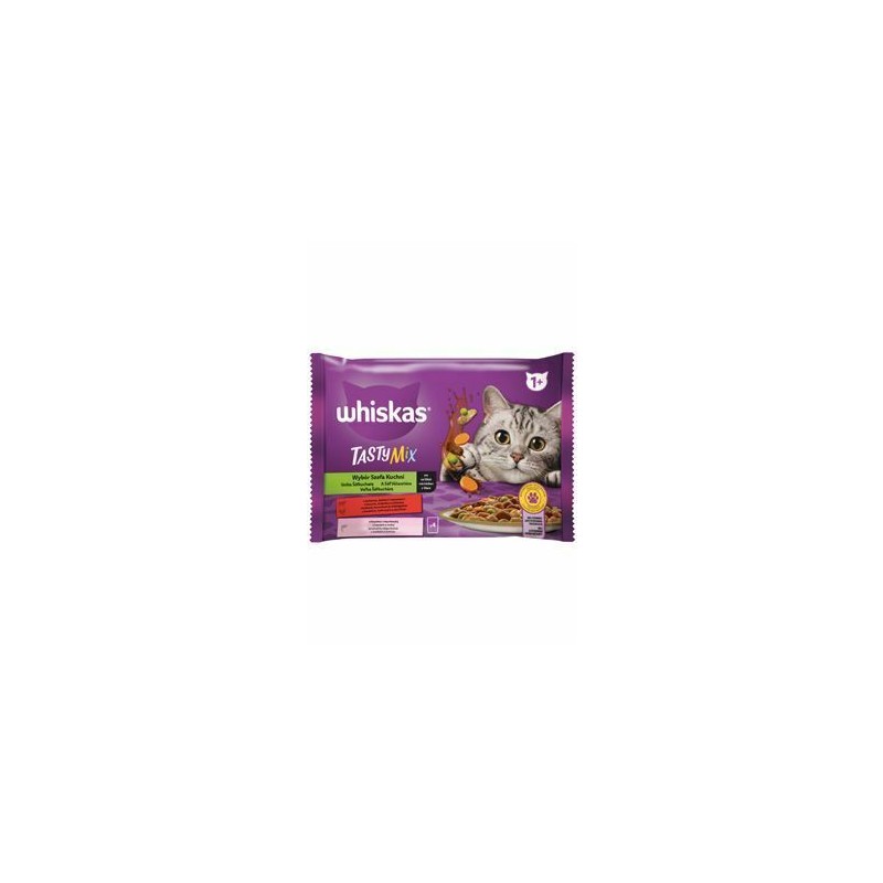 Hrana Umeda pentru Pisici, Whiskas Tasty Mix Chef's Choice, 4 x 85g	