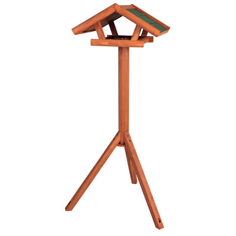 Hranitor Exterior, Natura, cu Suport, 46 x 22 x 44 cm/1.15 m, Maro