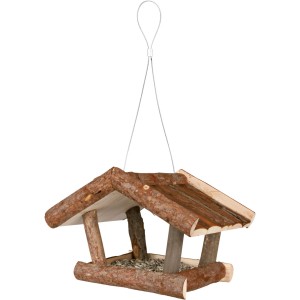 Hranitor Exterior, Suspendat, Lemn, 32 x 23 x 20 cm, Nature