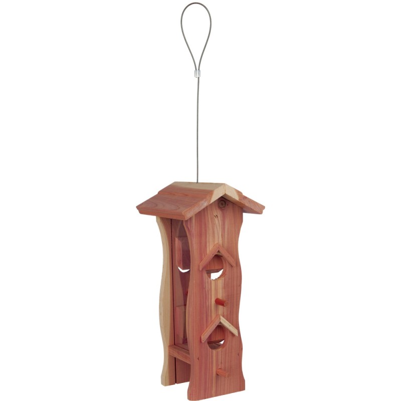 Hranitor Exterior, Suspendat, Lemn, 600 ml/12 x 29 x 14 cm