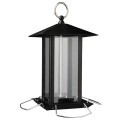 Hranitor Exterior, Suspendat, Metal, 1000 ml/20 cm, Negru