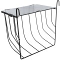 Hranitor Metalic pentru Rozatoare, cu Capac, 20 x 18 x 12 cm, Negru