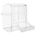 Hranitor Plastic pentru Pasari, cu Spatiu de Aterizare, 70 ml/7 x 7 cm, Diverse Culori