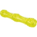 Jucarie Caini, Baston, TPR, Culoare Lime, Dimensiune 28 cm