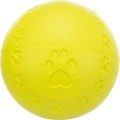 Jucarie Caini, Minge cu Sunet, Cauciuc, Culoare Lime, Dimensiune ø 7 cm