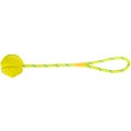 Jucarie Caini, Minge Pe Sfoara, Plutitoare, Cauciuc, Culoare Lime, Dimensiune ø 7/35 cm