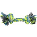 Jucarie Caini, Sfoara cu 2 Noduri, Multicolor, Dimensiune 28 cm