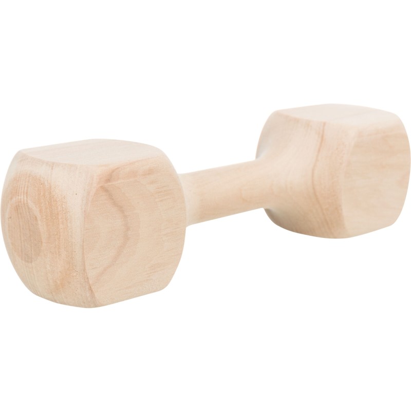 Jucarie de Aport pentru Caini, Gantera, Lemn, 23 cm/400 g 3223