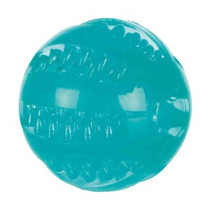 Jucarie Pentru Caini, Denta Fun, Minge, Aroma Menta, TPR, 6 cm