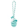 Jucarie Pentru Caini, Denta Fun, Minge De Cauciuc Pe Sfoara, Aroma Menta, 7/24 cm