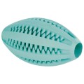 Jucarie Pentru Caini, Denta Fun, Minge Rugby, Aroma Menta, Cauciuc, 11 cm