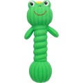 Jucarie Pentru Caini, Gantera Broasca, Latex, Cu Sunet, 18 cm, Verde