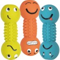 Jucarie Pentru Caini, Gantera Smiley, Latex, Cu Sunet, 19 cm, Diverse Culori