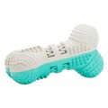 Jucarie Pentru Caini, HipHop, Dental, Os Bicolor, Aroma Menta, Cauciuc, 10 cm, Verde Menta/Gri