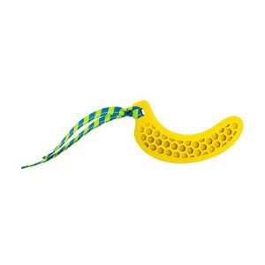 Jucarie Pentru Caini Juniori, HipHop, Dental, Banana, Cauciuc, 12 cm, Galben