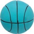 Jucarie Pentru Caini, Minge Basket, Latex, Cu Sunet, 13 cm, Albastru Petrol