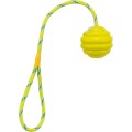Jucarie Pentru Caini, Minge Ondulata Pe Sfoara, 6/30 cm