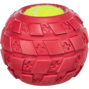 Jucarie Pentru Caini, Minge Tenis in Anvelopa Cauciuc, 7.5 cm