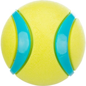 Jucarie Pentru Caini, Minge TPR, 6 cm, Lime/Albastru Petrol