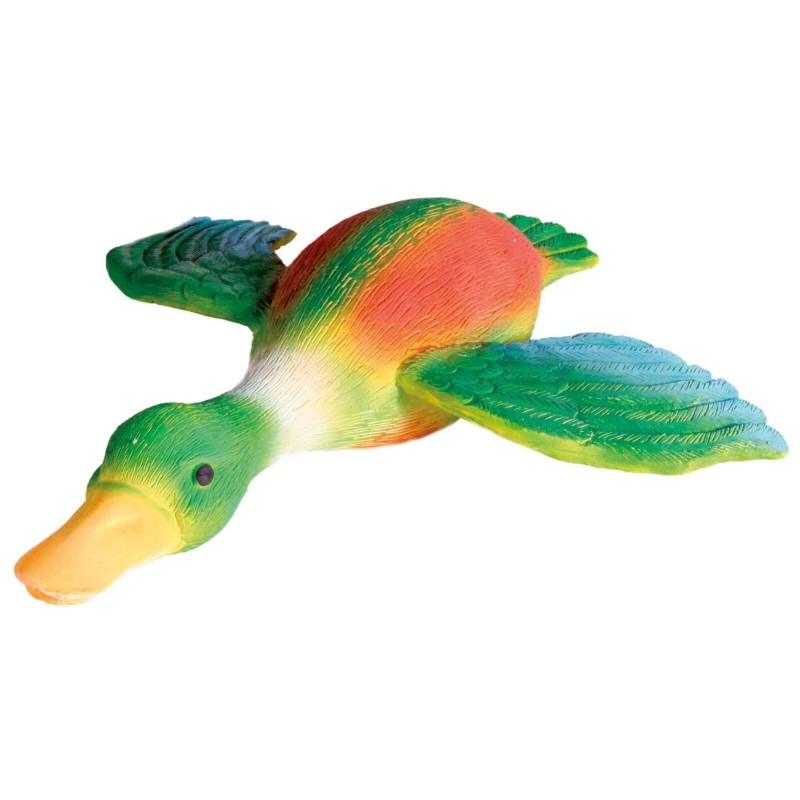 Jucarie Pentru Caini, Rata Zburatoare, Latex, Cu Sunet, 30 cm