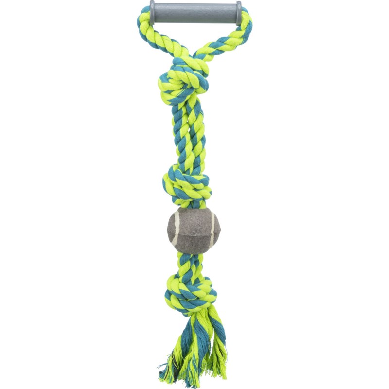 Jucarie Pentru Caini, Sfoara Cu Maner Si Minge Tenis, 6/50 cm