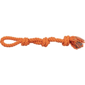 Jucarie Pentru Caini, Sfoara Dubla Cu Noduri Si Maner, 500 g/60 cm