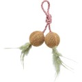 Jucarie Pentru Pisici, 2 Mingi Pe Sfoara, 4.5 cm