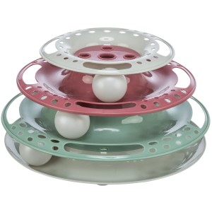 Jucarie pentru Pisici, Circuit Turn Prinde Mingile, 25 x 13 cm