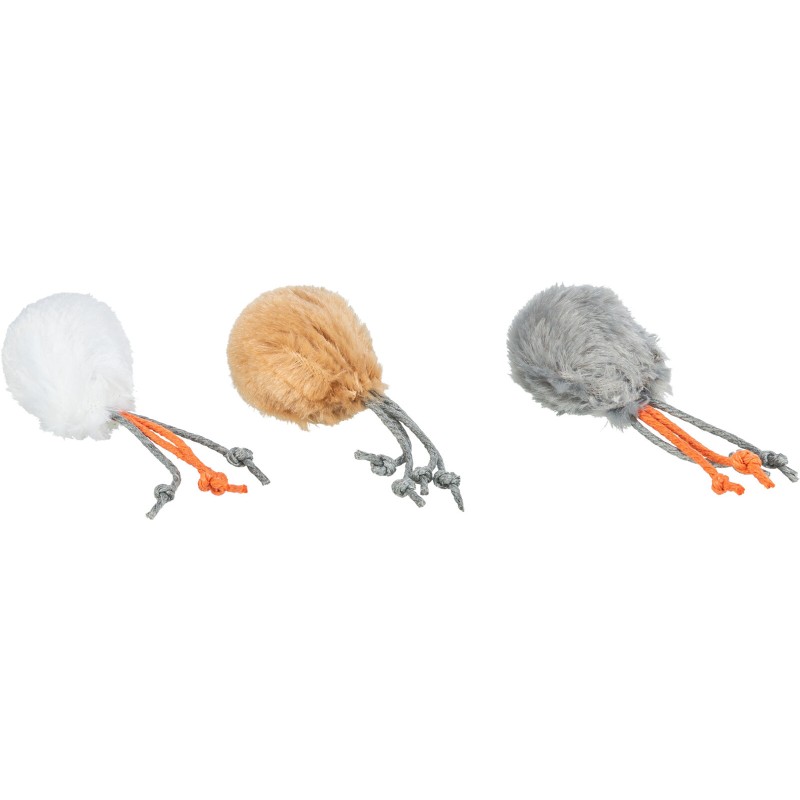 Jucarie Pentru Pisici, Minge Cu Snur, Plus, 4 cm
