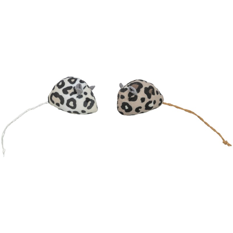 Jucarie pentru Pisici, set 2 buc. Soarece, cu Catnip, 5 cm