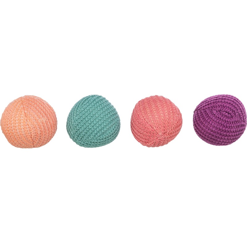 Jucarie Pentru Pisici, Set 2 X Mingi Tricotate, 4.5 cm