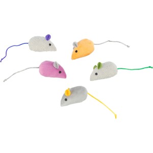 Jucarie Pentru Pisici, Soarece Plus, 7 cm, Diverse Culori