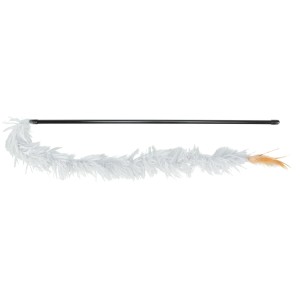 Jucarie Pentru Pisici, Undita Cu Banda De Plus Si Pene, 48 cm