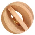 Jucarie Pentru Rozatoare, Minge Lemn Cu Clopotel, 6 cm