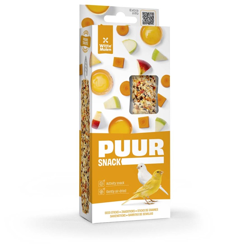 Puur Baton pentru Canar, cu Mar si Morcov, 2 buc, 60 g