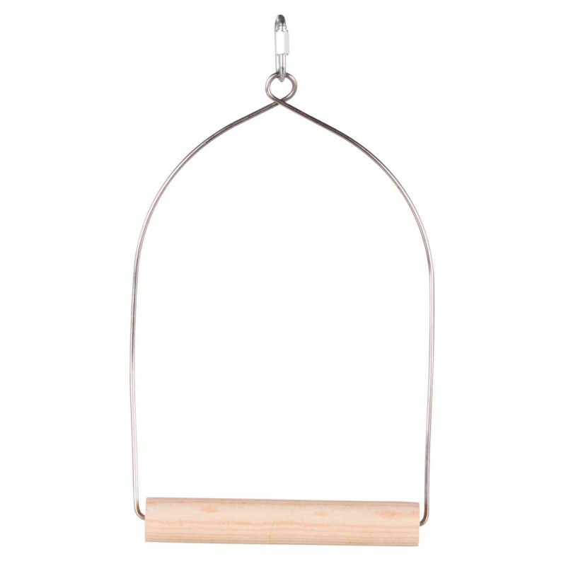 Leagan Arc pentru Pasari, Lemn/Metal,15 x 27 cm