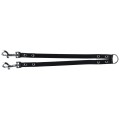 Lesa Dubla, Piele, Negru, Marime M: 35 cm/18 mm