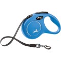 Lesa Retractabila Classic, Banda, Albastru, Marime S: 5 m/Pana la 15 kg