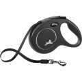 Lesa Retractabila Classic, Banda, Negru, Marime M: 5 m/Pana la 25 kg
