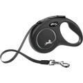 Lesa Retractabila Classic, Banda, Negru, Marime S: 5 m/Pana la 15 kg
