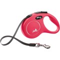 Lesa Retractabila Classic, Banda, Rosu, Marime S: 5 m/Pana la 15 kg