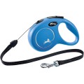 Lesa Retractabila Classic, Snur, Albastru, Marime S: 8 m/Pana la 12 kg