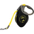 Lesa Retractabila Giant, Banda, Negru/Galben Neon